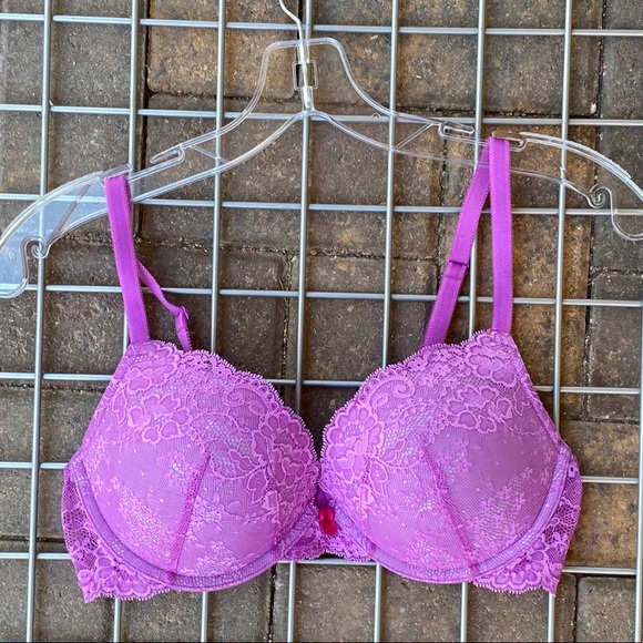Victoria's Secret Other - Plus Size 38B Lace Dream Angels Padded Push Up Bra